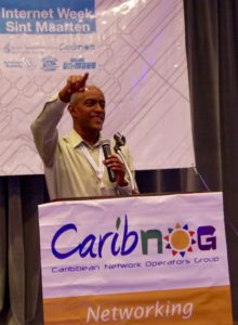 CAPTION: Albert Daniels, Senior Manager of Stakeholder Engagement for the Caribbean at the Internet Corporation for Assigned Names and Numbers delivers remarks at the organisation's LAC-I-Roadshow, at Sonesta Great Bay Resort, Philipsburg, Sint Maarten, October 24, 2016. 