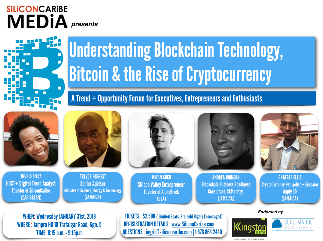 TREND FORUM: Understanding Blockchain Technology, Bitcoin and the Rise of  Cryptocurrency - Silicon Caribe - Caribbean Tech News and Caribbean  Business News, Caribbean Startup News, Caribbean Tech Events and Tech  Communities